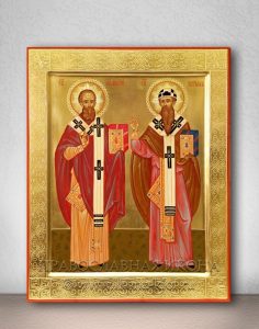 Икона «Афанасий и Кирилл, святители» Абакан