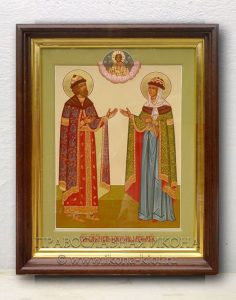 Икона «Петр и Феврония» (образец №24) Абакан