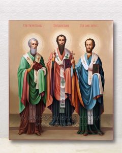 Икона «Василий Великий, Григорий Богослов и Иоанн Златоуст» Абакан